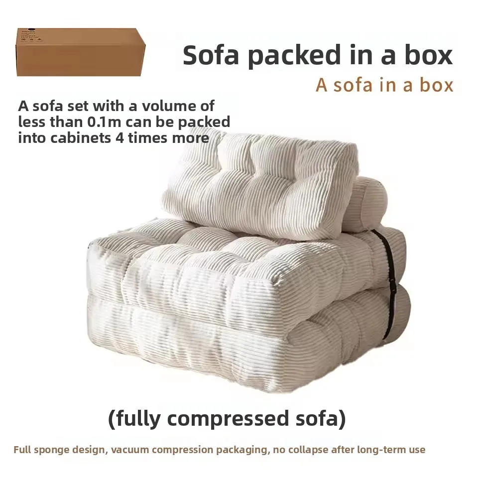 Modern Living Room Compressed Vacuum Lazy Sofa Fabric Foldable Multifunction Lazy Sofa Beds Aesthetic Designer Home Furniture
Modern Living Room Compressed Vacuum Lazy Sofa Fabric Foldable Multifunction Lazy Sofa Beds Aesthetic Designer Home Furniture