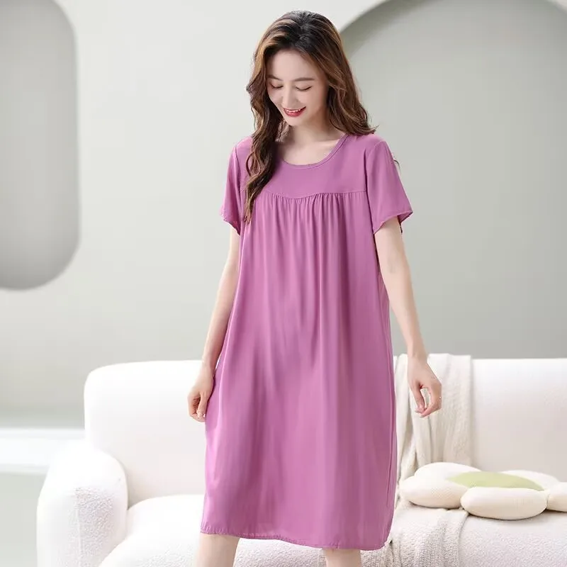 Ночные сорочки Big Yards 4XL для женщин, летние, с коротким рукавом, однотонные, из тканого хлопка, элегантные пижамы Feminino
Ночные сорочки Big Yards 4XL для женщин, летние, с коротким рукавом, однотонные, из тканого хлопка, элегантные пижамы Feminino