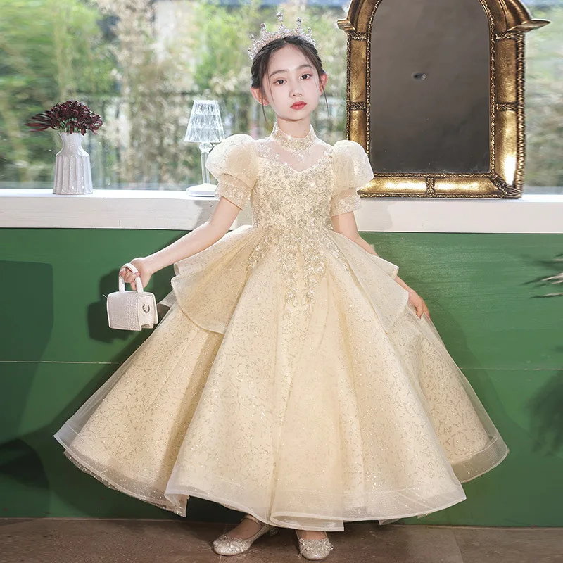 Evening Prom Children Fashion Dress Piano Performance Girls Formal Elegant Costumes Birthday Banquet Luxury Princess Dresses
Evening Prom Children Fashion Dress Piano Performance Girls Formal Elegant Costumes Birthday Banquet Luxury Princess Dresses