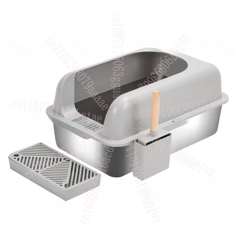 Stainless steel cat litter box is fully enclosed, oversized, splash-proof, non-stick, and easy to clean.
Stainless steel cat litter box is fully enclosed, oversized, splash-proof, non-stick, and easy to clean.