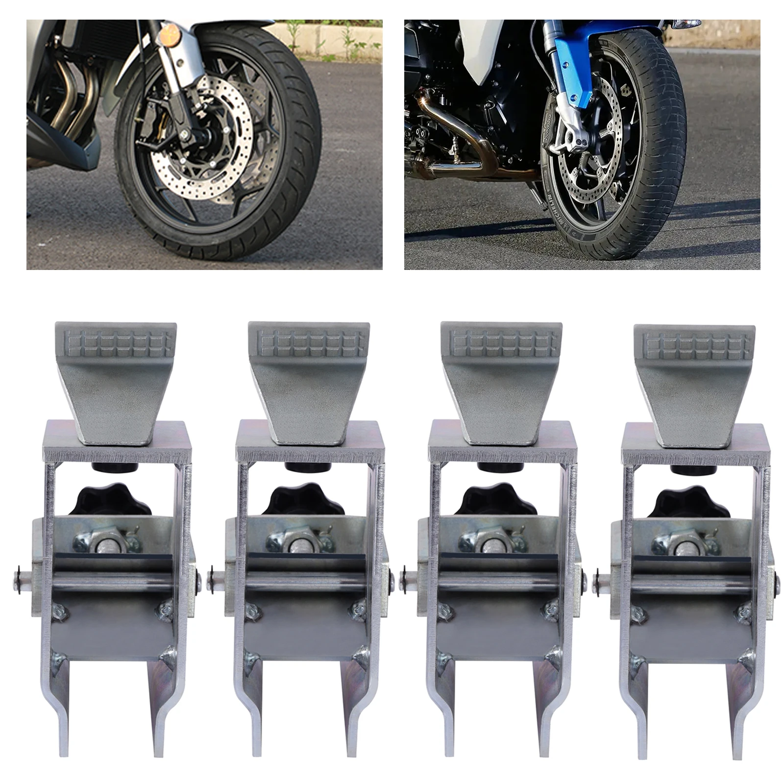 Tire Changer Clamp, Motorcycle Tire Clamp, Tire Bead Holder, 4Pcs Nickel Plated Metal Adapter for Tire Changer Machine Repair Tools
Tire Changer Clamp, Motorcycle Tire Clamp, Tire Bead Holder, 4Pcs Nickel Plated Metal Adapter for Tire Changer Machine Repair Tools