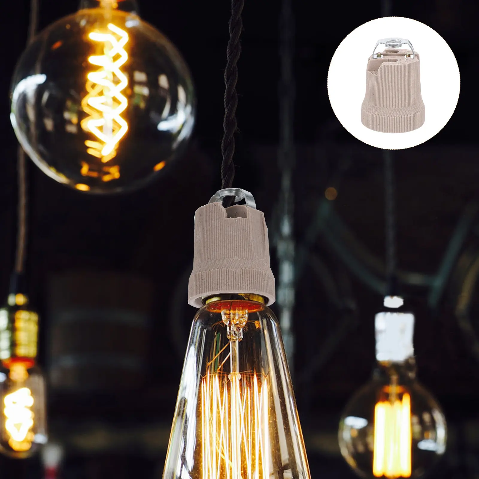 4Pcs Ceramic E27 Light Socket Industrial Style Lamp Holder for Residential Commercial Lighting Bulb Socket Converter
4Pcs Ceramic E27 Light Socket Industrial Style Lamp Holder for Residential Commercial Lighting Bulb Socket Converter