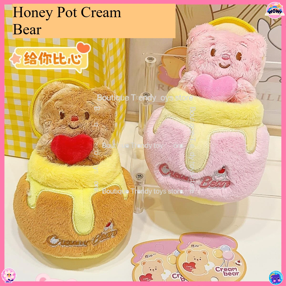 Кукла-медведь в банке с медом - Подвеска на рюкзак, парный брелок, креативный сюрприз-бокс, мешочек для хранения, украшение
Кукла-медведь в банке с медом - Подвеска на рюкзак, парный брелок, креативный сюрприз-бокс, мешочек для хранения, украшение