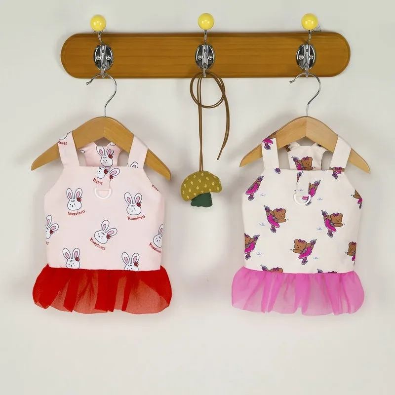 Cute Rabbit Pet Halter Mesh Skirt Summer New Dog Clothes Teddy Rabbit Printed Dress Small Dog Cartoon Dress Female Dog Clothes
Cute Rabbit Pet Halter Mesh Skirt Summer New Dog Clothes Teddy Rabbit Printed Dress Small Dog Cartoon Dress Female Dog Clothes