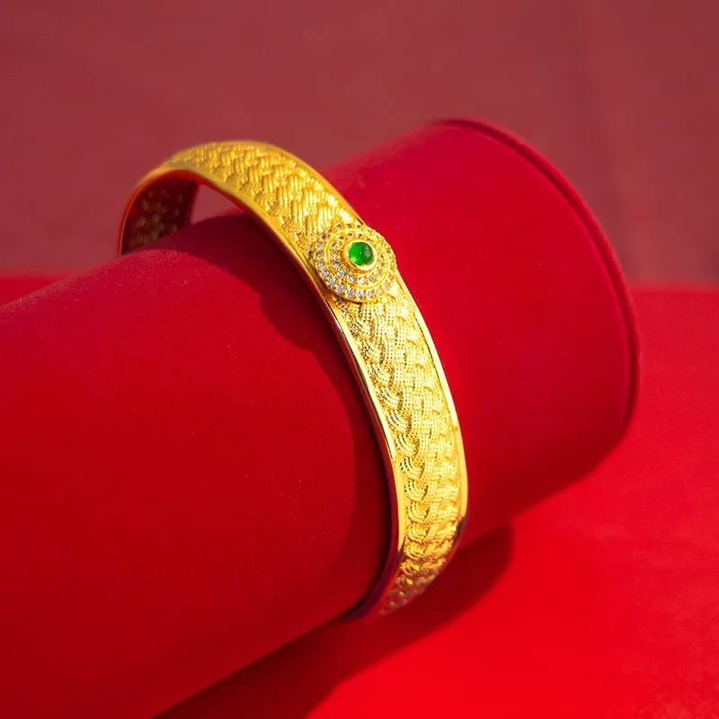 Gold Shop Same Style 9999 24K Real Gold Women's Gold Bracelet with Open Thread Gold Setting, Girlfriend Mother Gift, Exquisite J
Gold Shop Same Style 9999 24K Real Gold Women's Gold Bracelet with Open Thread Gold Setting, Girlfriend Mother Gift, Exquisite J