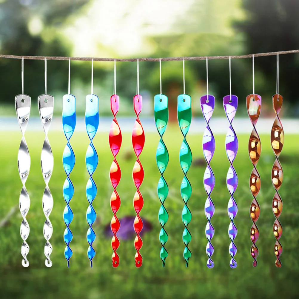 10 Pcs Bird Repellent Rods Material Reflective Scare Sticks Spiral Design Balcony Roof Garden Yard Wind Twisting Device
10 Pcs Bird Repellent Rods Material Reflective Scare Sticks Spiral Design Balcony Roof Garden Yard Wind Twisting Device