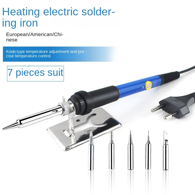60W Internal Heating Type Electric Soldering Iron Kit with Adjustable Temperature Control and Comfortable Handle
60W Internal Heating Type Electric Soldering Iron Kit with Adjustable Temperature Control and Comfortable Handle