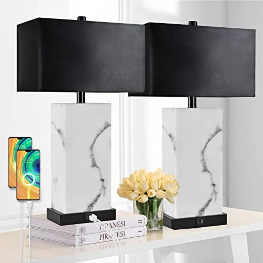 24" Touch Table Lamp Set of 2 with USB Ports, 3-Way Dimmable Bedside Nightstand Lamps for Bedroom Living Room End Tables, Night
24" Touch Table Lamp Set of 2 with USB Ports, 3-Way Dimmable Bedside Nightstand Lamps for Bedroom Living Room End Tables, Night