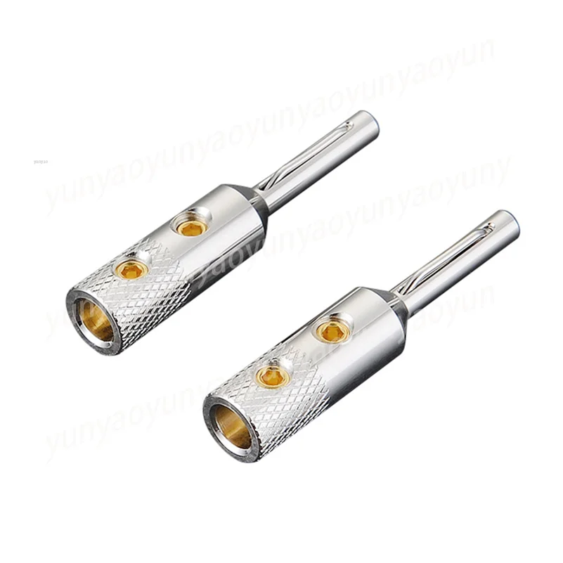 VB401S Pure Copper Silver Plated Banana Plug for HIFI Audio Speaker Cable
VB401S Pure Copper Silver Plated Banana Plug for HIFI Audio Speaker Cable