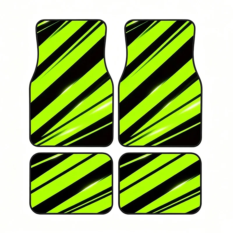 4Pcs Neon Green Black Stripe Car Floor Mat Racing Style Universal Auto Foot Liner Anti-slip Carpet Protector For SUV Sedan Truck
4Pcs Neon Green Black Stripe Car Floor Mat Racing Style Universal Auto Foot Liner Anti-slip Carpet Protector For SUV Sedan Truck