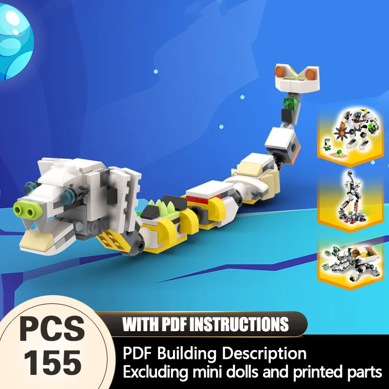Creators Animal Series Model MOC Building Bricks Serpent Creature Modular Technology Gifts Holiday Assemble Children Toys Suit
Creators Animal Series Model MOC Building Bricks Serpent Creature Modular Technology Gifts Holiday Assemble Children Toys Suit