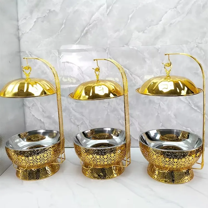New Gold round Stainless Steel Hot Pot Gas Powered Hanging Heater for Buffet Food Beverage Hotels Restaurants
New Gold round Stainless Steel Hot Pot Gas Powered Hanging Heater for Buffet Food Beverage Hotels Restaurants