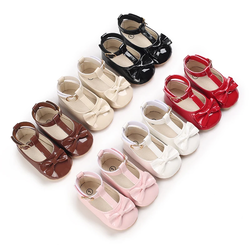 Solid Color PU Leather Bowknot Princess Shoes, Baby Learning Walk Shoes Prewalkers for Newborn Girls 0-18M
Solid Color PU Leather Bowknot Princess Shoes, Baby Learning Walk Shoes Prewalkers for Newborn Girls 0-18M