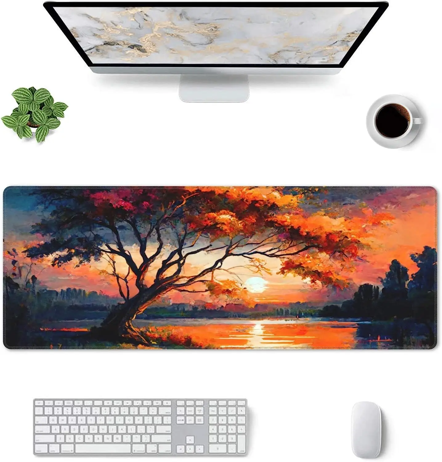 Большой коврик для мыши Sunset Over Lake, большой игровой коврик XL для мыши, 31,5x11,8 дюймов, нескользящий базовый Коврик для мыши для ноутбука, игрового компьютера
Большой коврик для мыши Sunset Over Lake, большой игровой коврик XL для мыши, 31,5x11,8 дюймов, нескользящий базовый Коврик для мыши для ноутбука, игрового компьютера