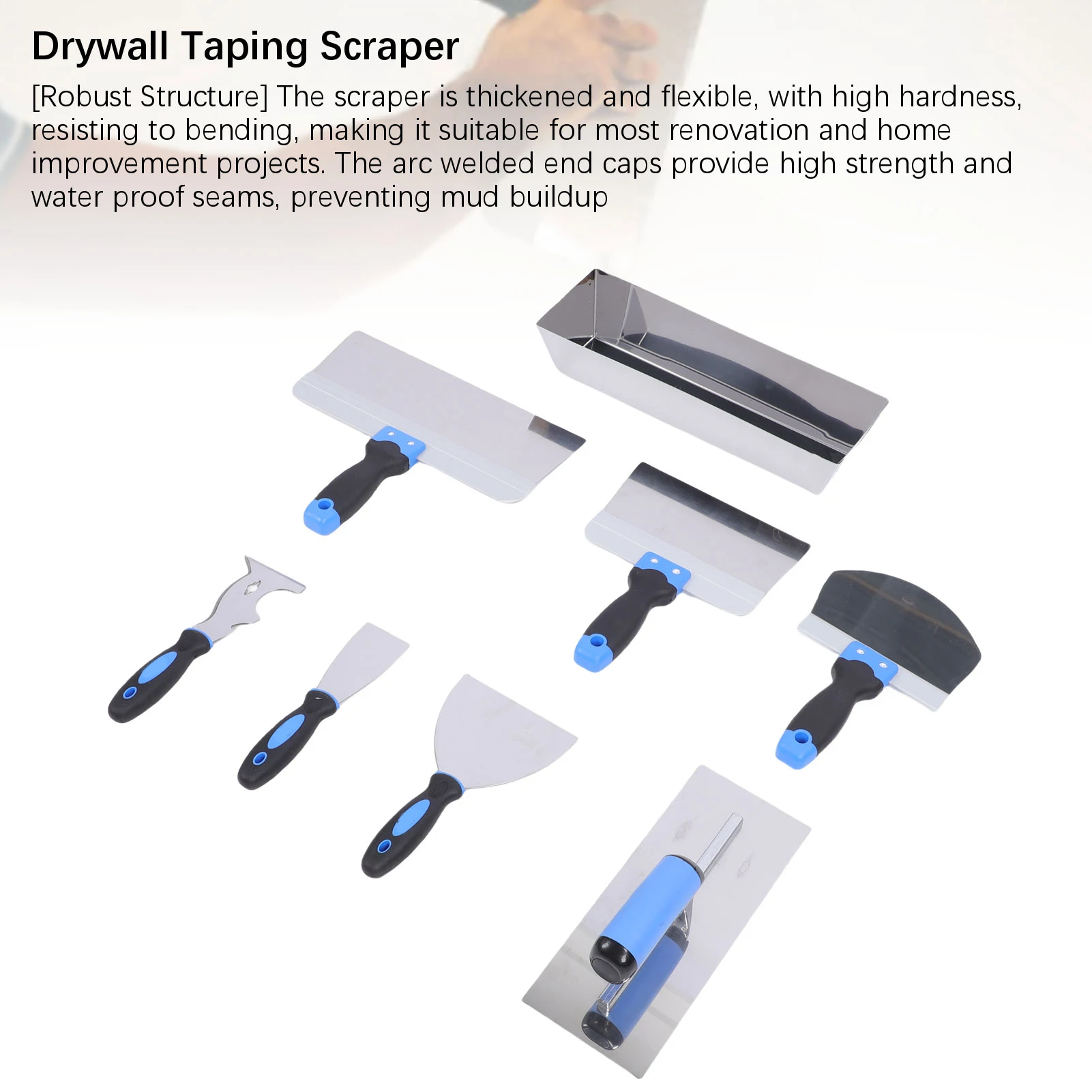 Stainless Steel Plate 14 Inch Mud Pan Multi Specifications for Wall Crack Filling Repair Plastering Trowel Scraper Set
Stainless Steel Plate 14 Inch Mud Pan Multi Specifications for Wall Crack Filling Repair Plastering Trowel Scraper Set