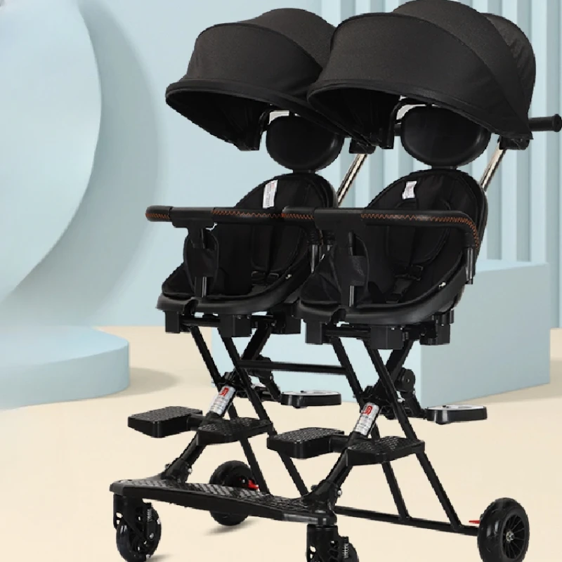 Double Stroller for Children – Recumbent Twin Folding Pram with Shock Absorbers, Lightweight Carry Stroller for Second Child
Double Stroller for Children – Recumbent Twin Folding Pram with Shock Absorbers, Lightweight Carry Stroller for Second Child
