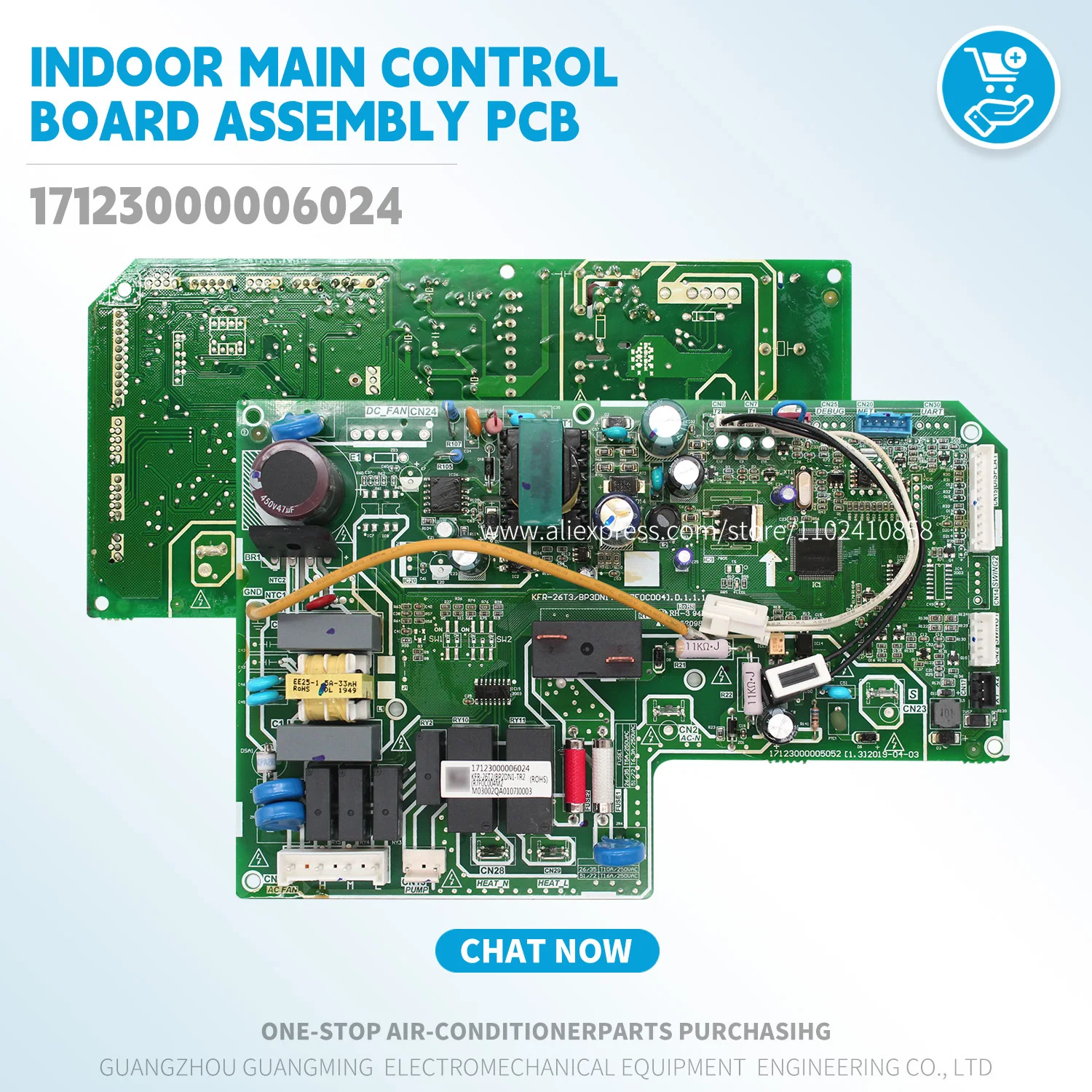 New Indoor Main Control Board Assembly pcb 17123000006024 For Midea VRF Unit KFR-26T2/BP2DN1-TR2.D.1.1(DS) air conditioner parts
New Indoor Main Control Board Assembly pcb 17123000006024 For Midea VRF Unit KFR-26T2/BP2DN1-TR2.D.1.1(DS) air conditioner parts