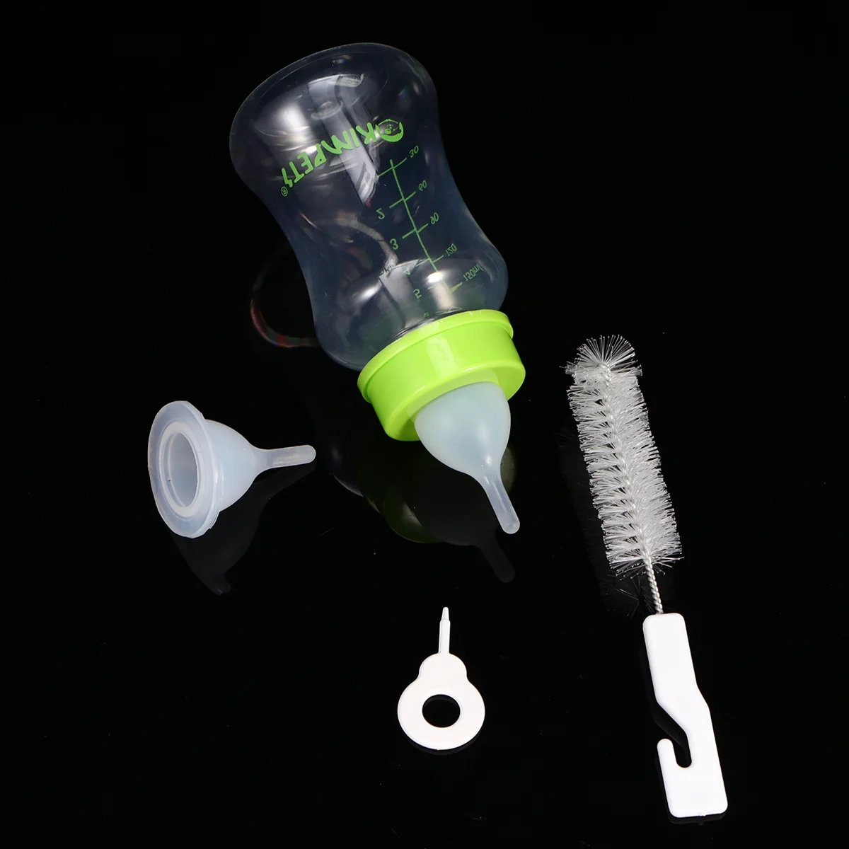 Pet Feeding-Bottle Silicone Puppy Feeders Pet Supplies with 4 Pcs Replacement Bottle Mouth Cleaning Brush (Random Color, 150ml)
Pet Feeding-Bottle Silicone Puppy Feeders Pet Supplies with 4 Pcs Replacement Bottle Mouth Cleaning Brush (Random Color, 150ml)