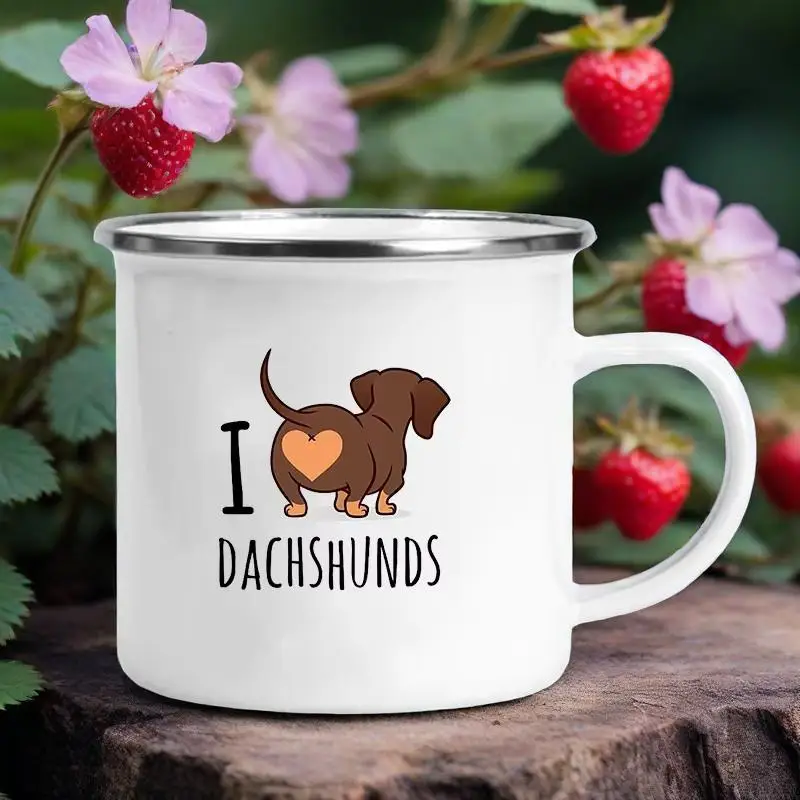 I Love Dachshunds Printed Enamel Mug Creative Glass Coffee Drinks Dessert Milk Cup Glass Vintage Heatable Handle Drinkware Gifts
I Love Dachshunds Printed Enamel Mug Creative Glass Coffee Drinks Dessert Milk Cup Glass Vintage Heatable Handle Drinkware Gifts