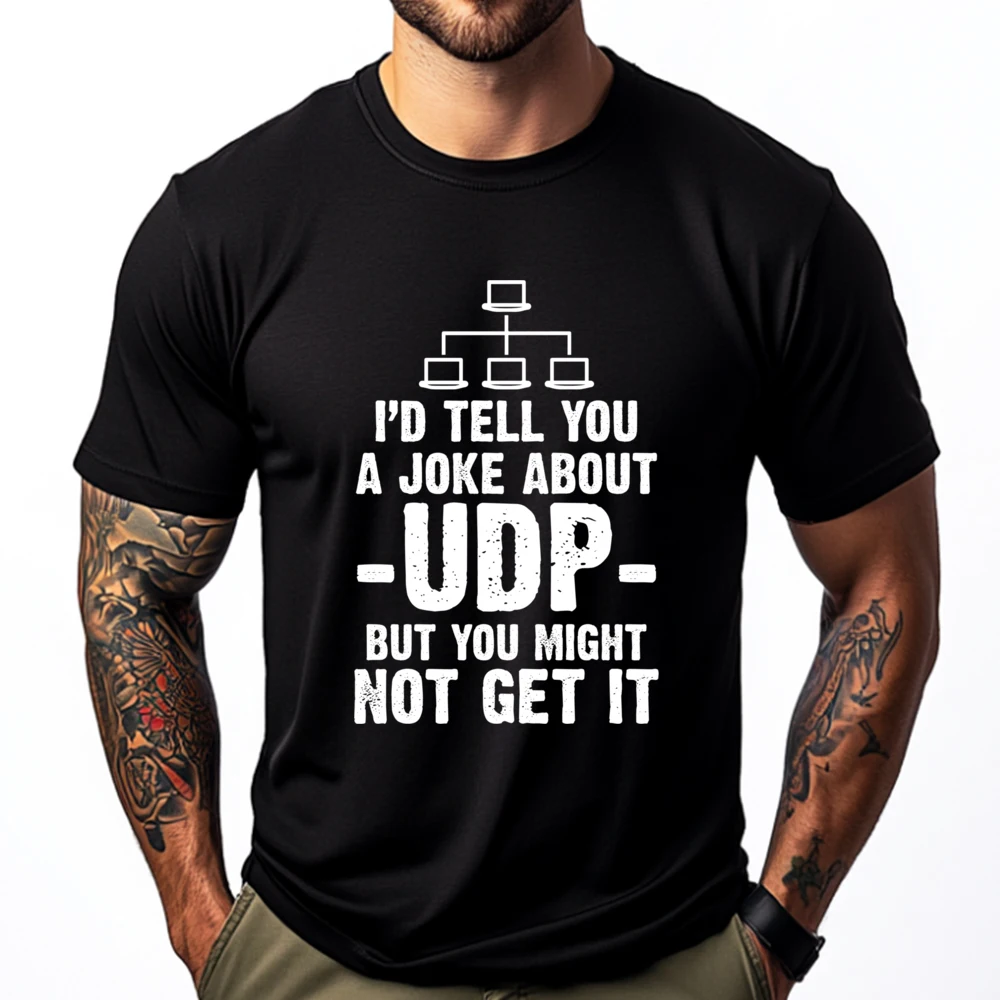 Udp It Computer Network Administrator Funny Shirts T-Shirt Camisa Big And Tall Graphic Cotton Short Sleeve
Udp It Computer Network Administrator Funny Shirts T-Shirt Camisa Big And Tall Graphic Cotton Short Sleeve