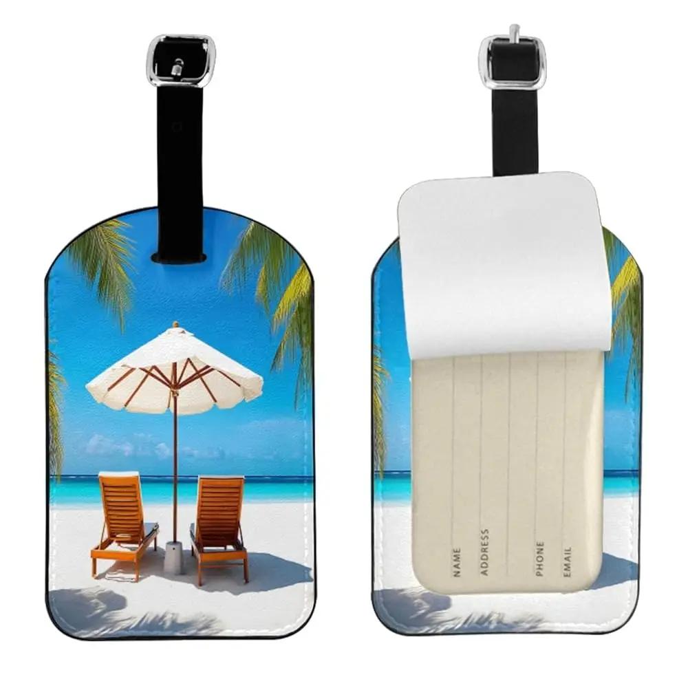 Free ShippingTropical Beach Luggage Tag for Suitcases,Palm Tree Chair PU Leather Baggage Tags Bag Tags Travel Id Label for Lugga
Free ShippingTropical Beach Luggage Tag for Suitcases,Palm Tree Chair PU Leather Baggage Tags Bag Tags Travel Id Label for Lugga