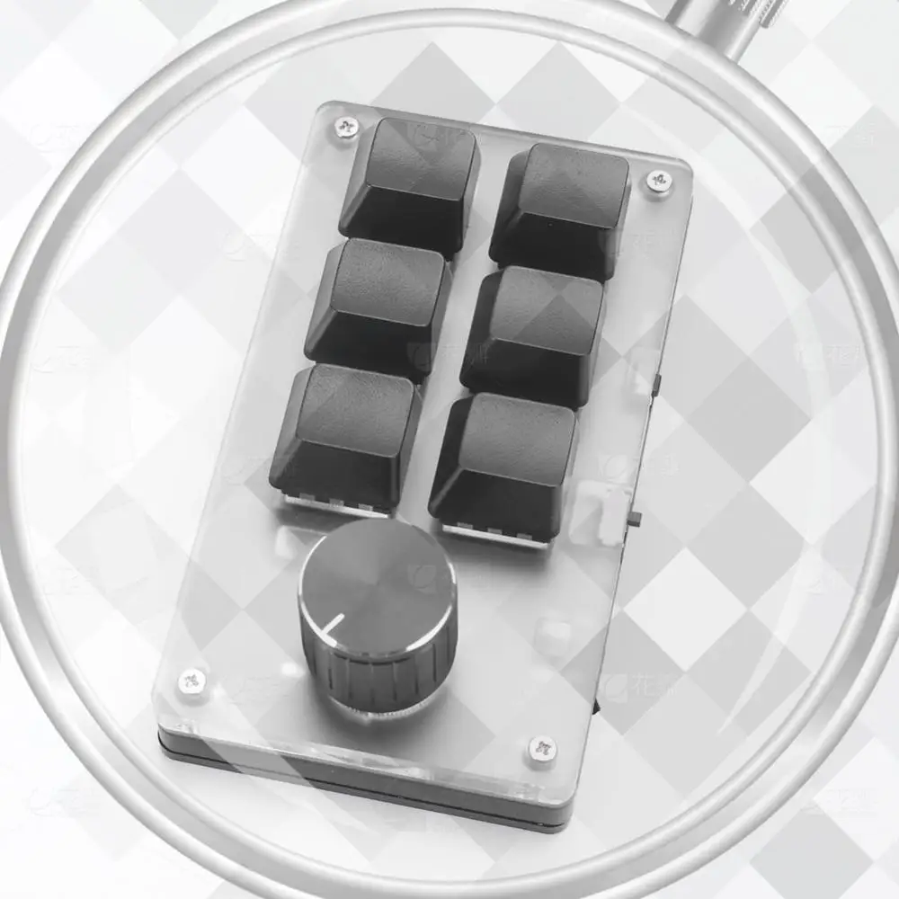 6 Key 1 Knob One Handed Mechanical Gaming Keyboard Hotswap RGB Copy Paste Mini Button Mechanical Macropad for Macbook PC Laptop
6 Key 1 Knob One Handed Mechanical Gaming Keyboard Hotswap RGB Copy Paste Mini Button Mechanical Macropad for Macbook PC Laptop