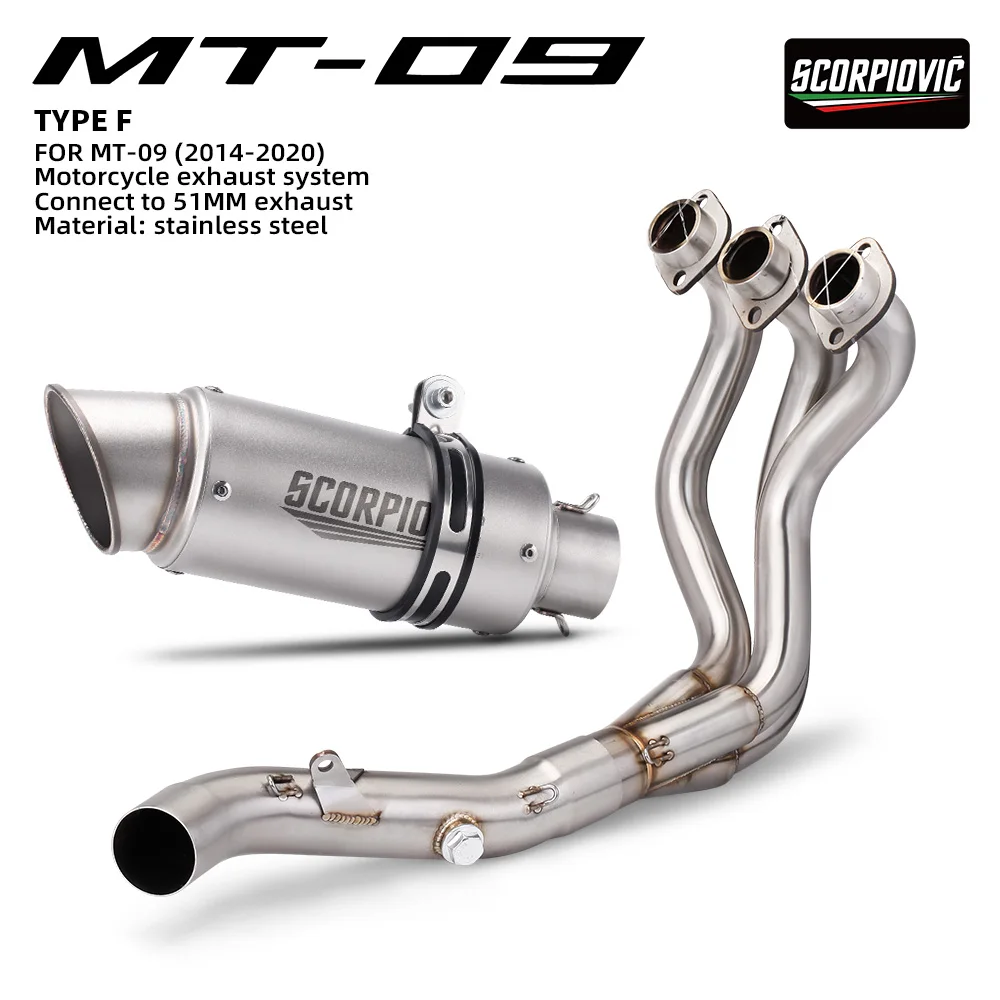 For MT-09 FZ-09 FJ09 MT09 FZ09 TRACER 900 2014-2020 51mm Motorcycle Exhaust System Slip On Front Link Pipe Moto Motorbike
For MT-09 FZ-09 FJ09 MT09 FZ09 TRACER 900 2014-2020 51mm Motorcycle Exhaust System Slip On Front Link Pipe Moto Motorbike