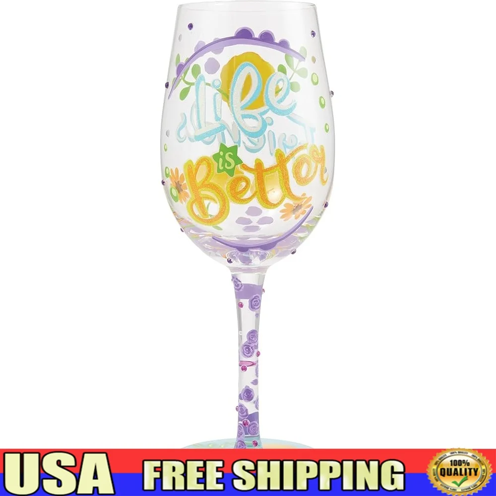 Hand-Painted Artisan Wine Glass 15oz with Unique Cocktail Recipe Gift Box Vibrant Designs Home Use Lightweight Modern Style
Hand-Painted Artisan Wine Glass 15oz with Unique Cocktail Recipe Gift Box Vibrant Designs Home Use Lightweight Modern Style