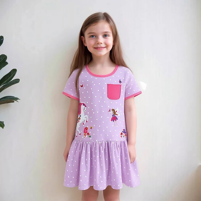 Платье Little Maven для девочек, повседневные платья, платья для малышек, летние платья с единорогом для детей, хлопковые платья с карманами, подарки на праздник 2026
Платье Little Maven для девочек, повседневные платья, платья для малышек, летние платья с единорогом для детей, хлопковые платья с карманами, подарки на праздник 2026