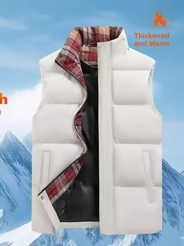 Thiened Warm Dull Wool Svel Vest Stand Collar Versatile Wear Resistant Faionable Cotton Clothes Winter New Sle
Thiened Warm Dull Wool Svel Vest Stand Collar Versatile Wear Resistant Faionable Cotton Clothes Winter New Sle