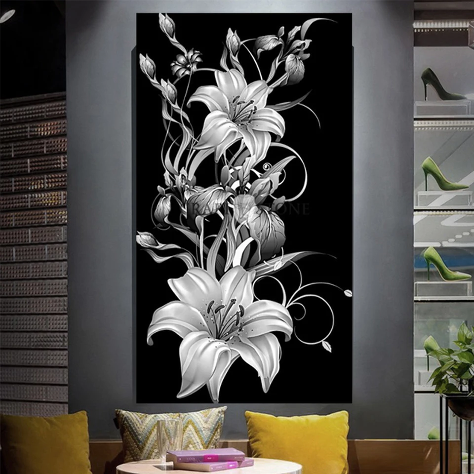 Black White Lily Flowers Diy 5d Diamond Painting Cross Stitch Kits Diamond Embroidery Still Life Plant 3d Large Art S346
Black White Lily Flowers Diy 5d Diamond Painting Cross Stitch Kits Diamond Embroidery Still Life Plant 3d Large Art S346