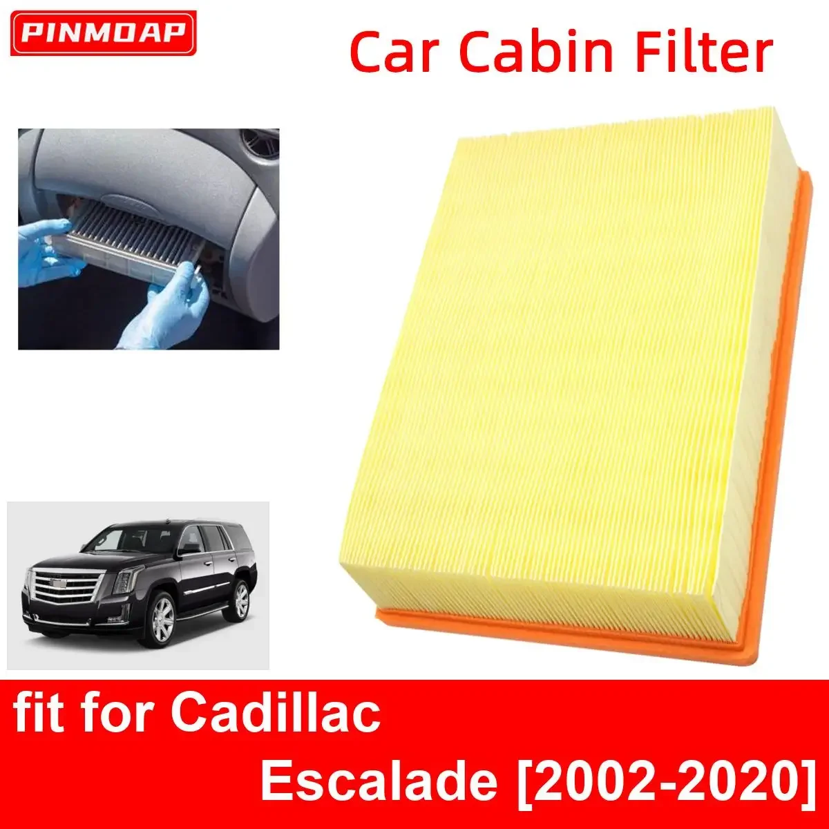 Engine Air Filter for Cadillac Escalade 2002-2020 Auto Filters Carbon Fiber CA8755A 15908915 15908916 19166111 22845992
Engine Air Filter for Cadillac Escalade 2002-2020 Auto Filters Carbon Fiber CA8755A 15908915 15908916 19166111 22845992