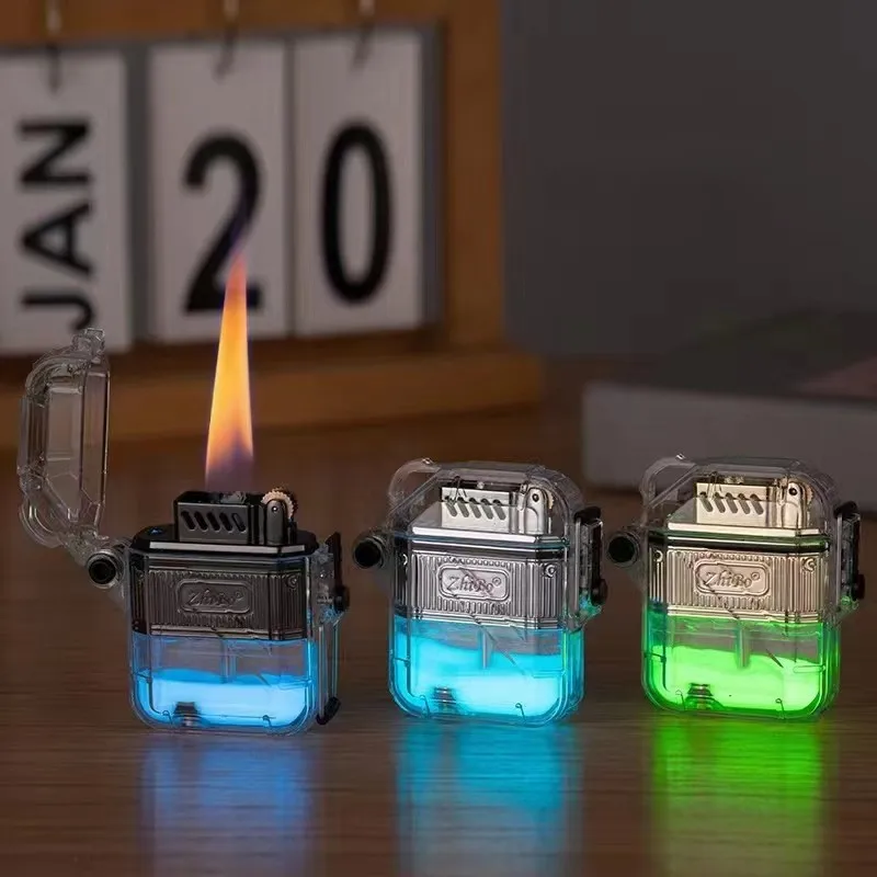 Luminous Transparent Shell Waterproof Electronic Lighter Outdoor Direct Rush Creative Personalized Men's Cigarette Lighter
Luminous Transparent Shell Waterproof Electronic Lighter Outdoor Direct Rush Creative Personalized Men's Cigarette Lighter