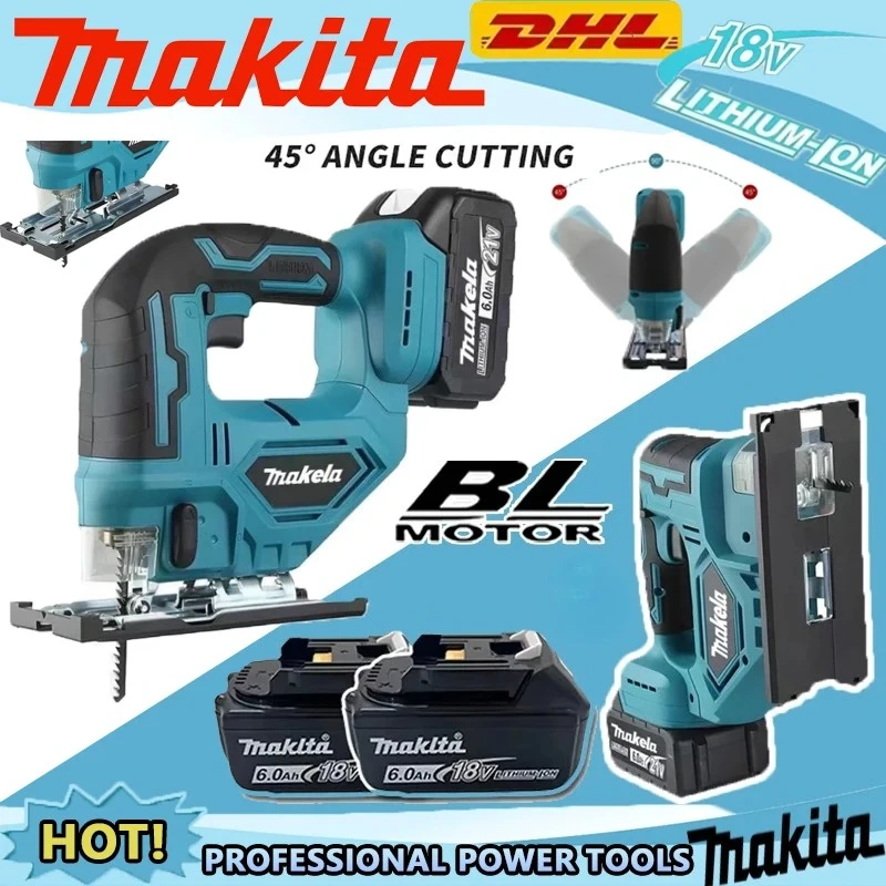 Makita For Wood /Plastic/Metal Cutting Jobs DJV182 Cordless Jigsaw 300W,0-2700rpm,80mm Stroke,±45° Cutting Angle,
Makita For Wood /Plastic/Metal Cutting Jobs DJV182 Cordless Jigsaw 300W,0-2700rpm,80mm Stroke,±45° Cutting Angle,