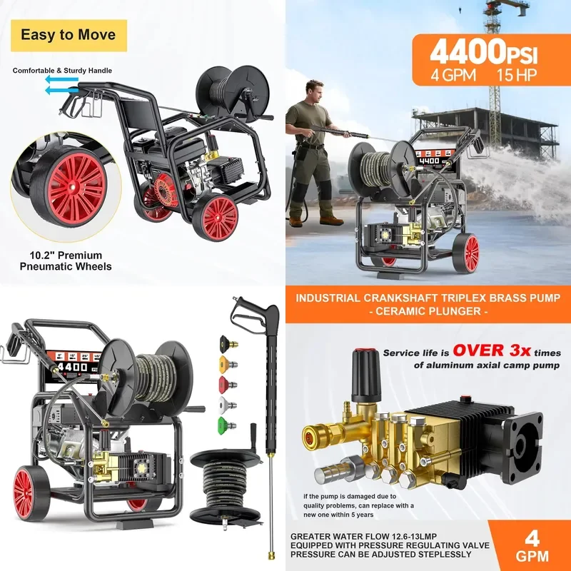Hot 4400psi Simple Operation Car Wash Machines Multifunction Industrial Water Cannon High Pressure Power Car Washer
Hot 4400psi Simple Operation Car Wash Machines Multifunction Industrial Water Cannon High Pressure Power Car Washer