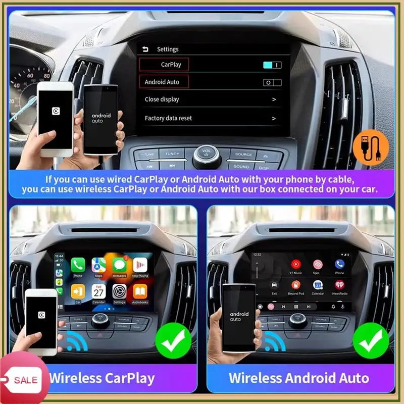 Уникальный адаптер Android Auto Carplay, проводной к беспроводному AI Box для Toyota Mazda Nissan Suzuki Subaru Kia Ford
Уникальный адаптер Android Auto Carplay, проводной к беспроводному AI Box для Toyota Mazda Nissan Suzuki Subaru Kia Ford