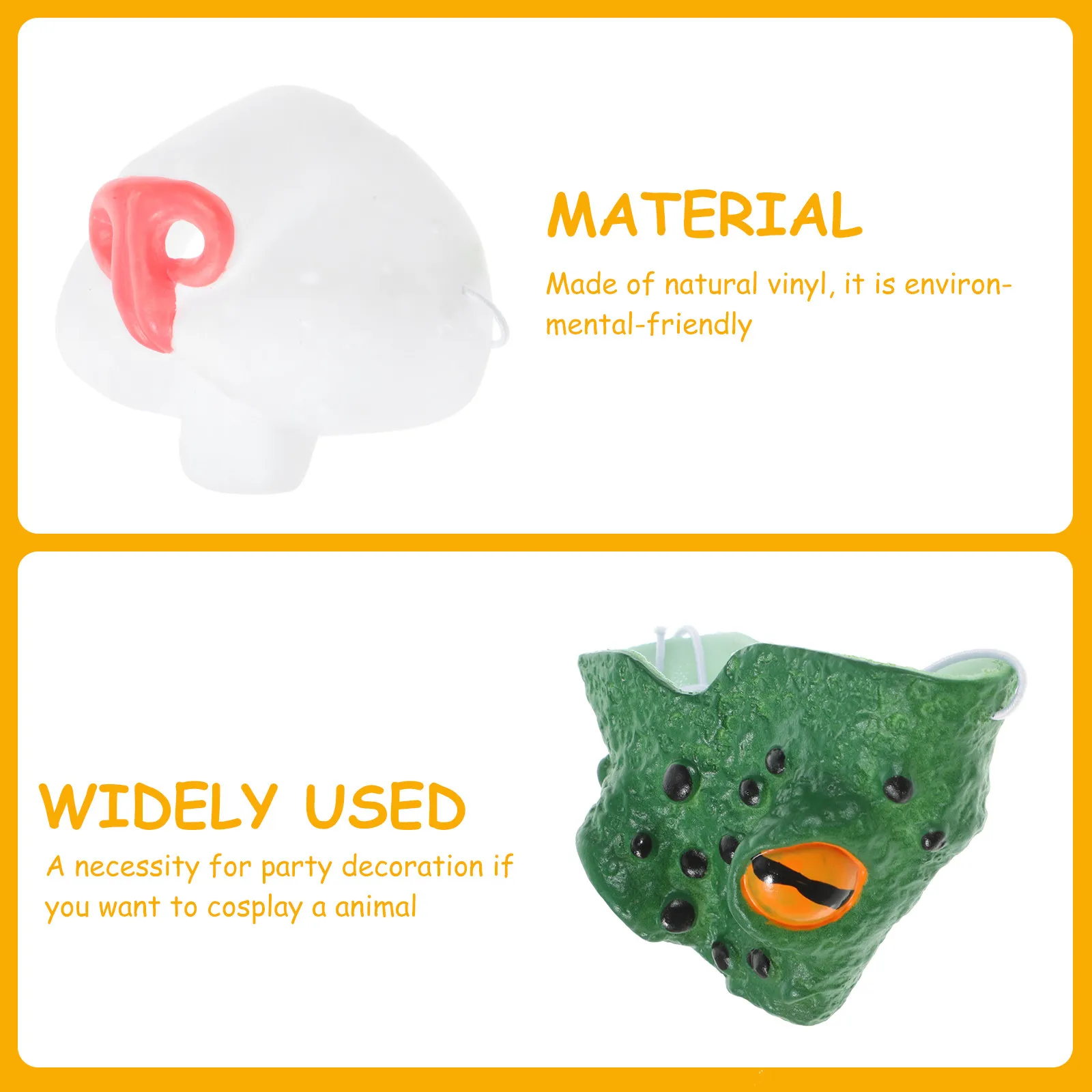 1Set Lightweight Comfortable Animal Nose Masks Vinyl Material Wear Resistant Party Prop for Cosplay Theme Party Performance Use
1Set Lightweight Comfortable Animal Nose Masks Vinyl Material Wear Resistant Party Prop for Cosplay Theme Party Performance Use