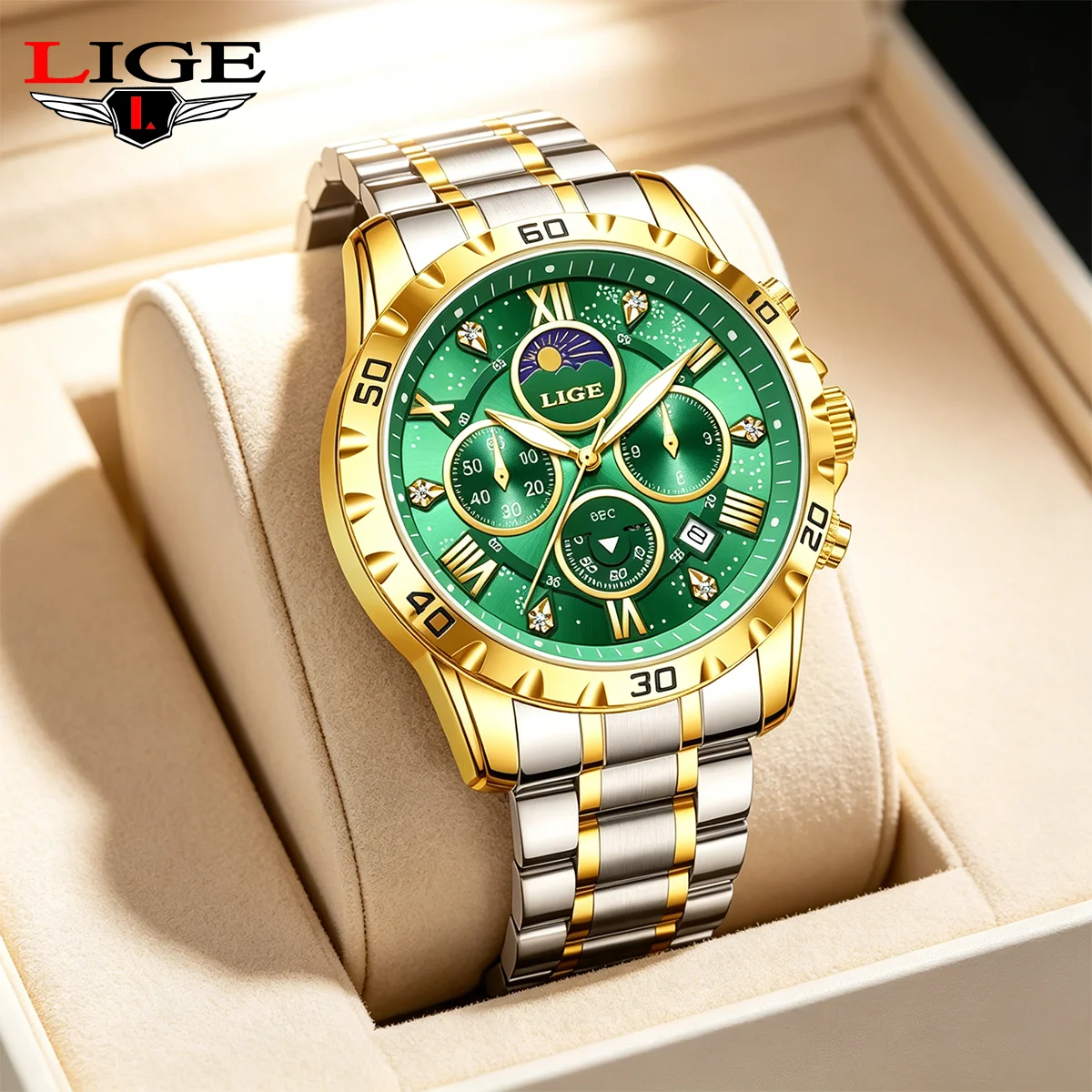 LIGE Luxury Watch for Man Quartz Starry Sky Men Watch Waterproof Luminous Stainless Steel Chronograph Men's Watches Clock Reloj
LIGE Luxury Watch for Man Quartz Starry Sky Men Watch Waterproof Luminous Stainless Steel Chronograph Men's Watches Clock Reloj