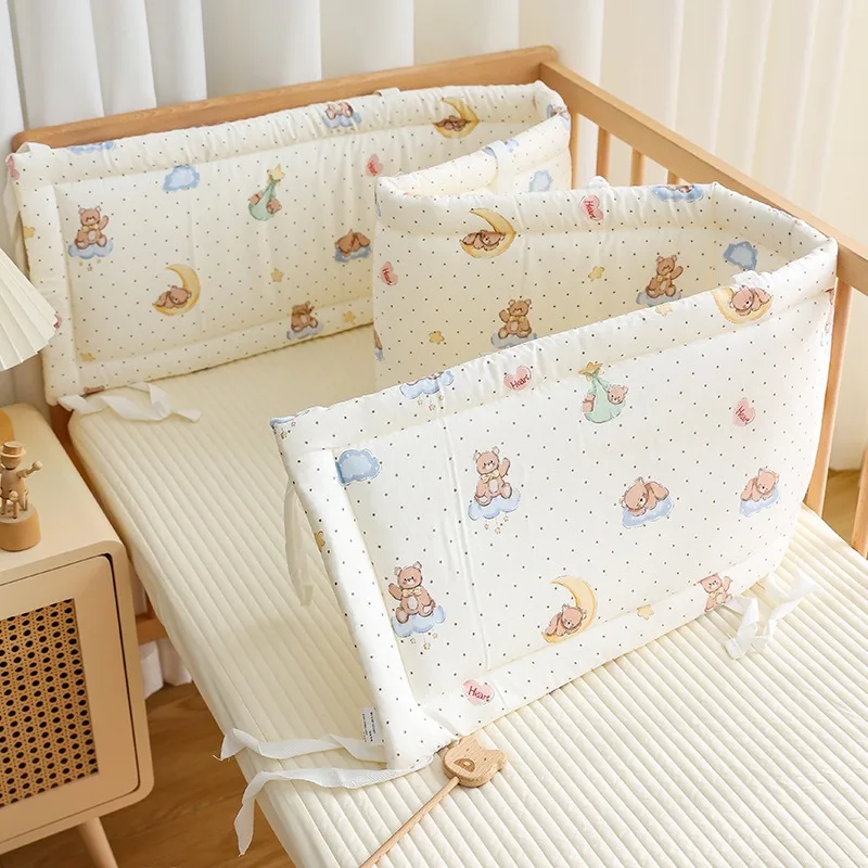 Newborn Baby Crib Cover Made of Pure Cotton Breathable Anti-collision and Cushioning Soft Fabric One-piece Baby Bed Backrest Gif
Newborn Baby Crib Cover Made of Pure Cotton Breathable Anti-collision and Cushioning Soft Fabric One-piece Baby Bed Backrest Gif