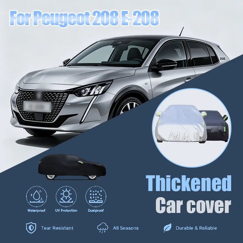 For Peugeot 208 E-208 Full Car Cover Side Zipper Design Waterproof Dustproof Sun Protection Outdoor Vehicle Cover
For Peugeot 208 E-208 Full Car Cover Side Zipper Design Waterproof Dustproof Sun Protection Outdoor Vehicle Cover