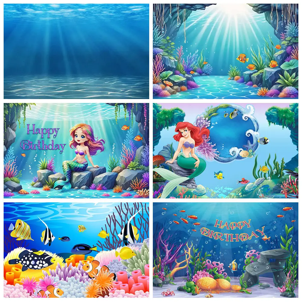 MOON.QG Underwater World Children Birthday Background Photography Backdrop Animals Mermaid Goldfish Ocean Photobooth Home Decor
MOON.QG Underwater World Children Birthday Background Photography Backdrop Animals Mermaid Goldfish Ocean Photobooth Home Decor