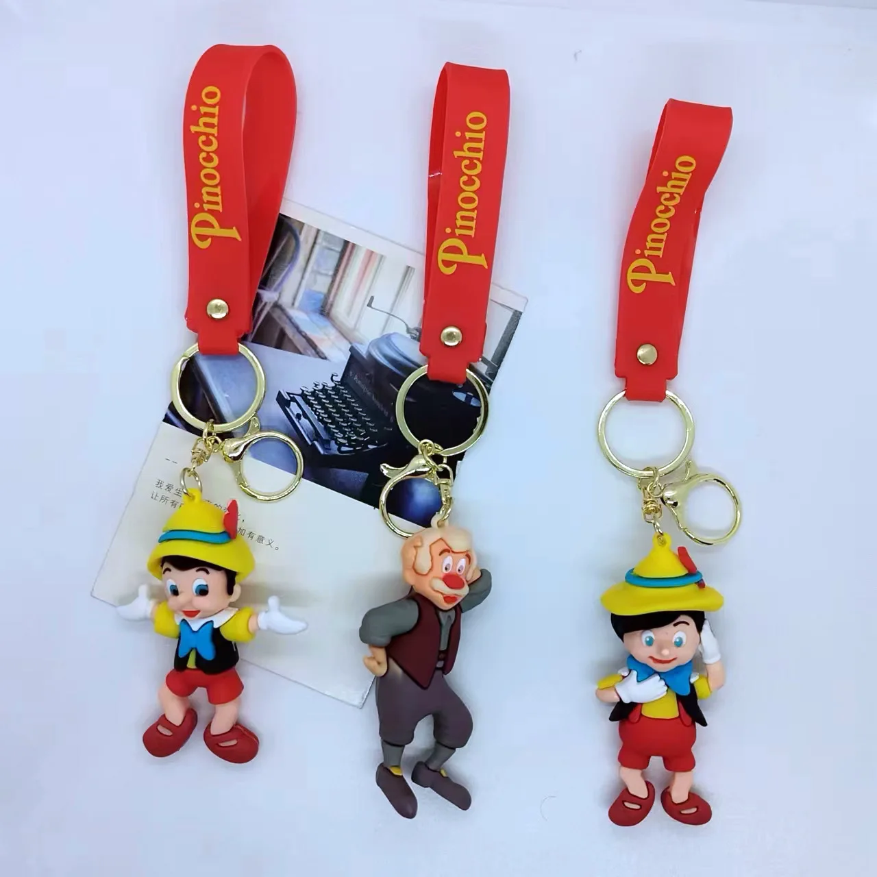 Creative Cartoon Figurine Pinocchio Character Keychain Bag Car Keychain Accessory Gift Kawaii Cute Personalized Gifts Y2k Toys
Creative Cartoon Figurine Pinocchio Character Keychain Bag Car Keychain Accessory Gift Kawaii Cute Personalized Gifts Y2k Toys