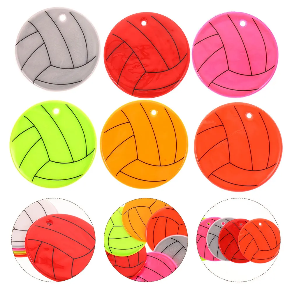 12pcs Volleyball Reflective Keychain Pendants Backpack Safety Accessories Glow In Dark Key Rings For Students
12pcs Volleyball Reflective Keychain Pendants Backpack Safety Accessories Glow In Dark Key Rings For Students