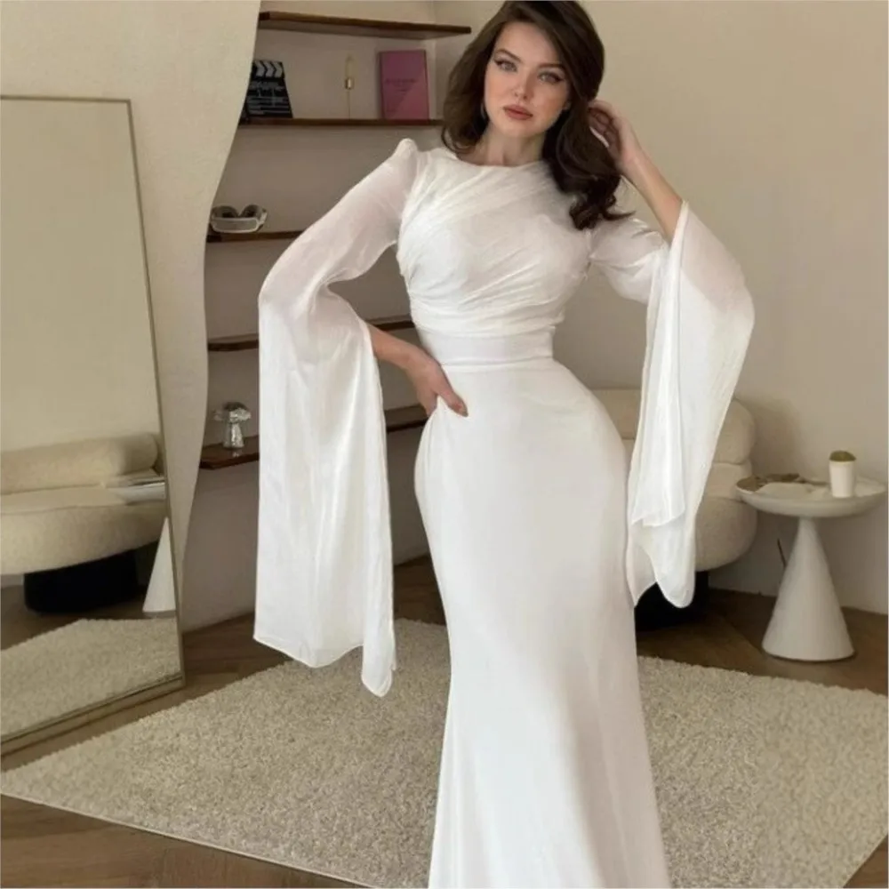 Spring Autumn Elegant Slim Dress Spliced with Chiffon Fashionable Temperament Commuter Style With Wide Sleeves Long Dresses
Spring Autumn Elegant Slim Dress Spliced with Chiffon Fashionable Temperament Commuter Style With Wide Sleeves Long Dresses