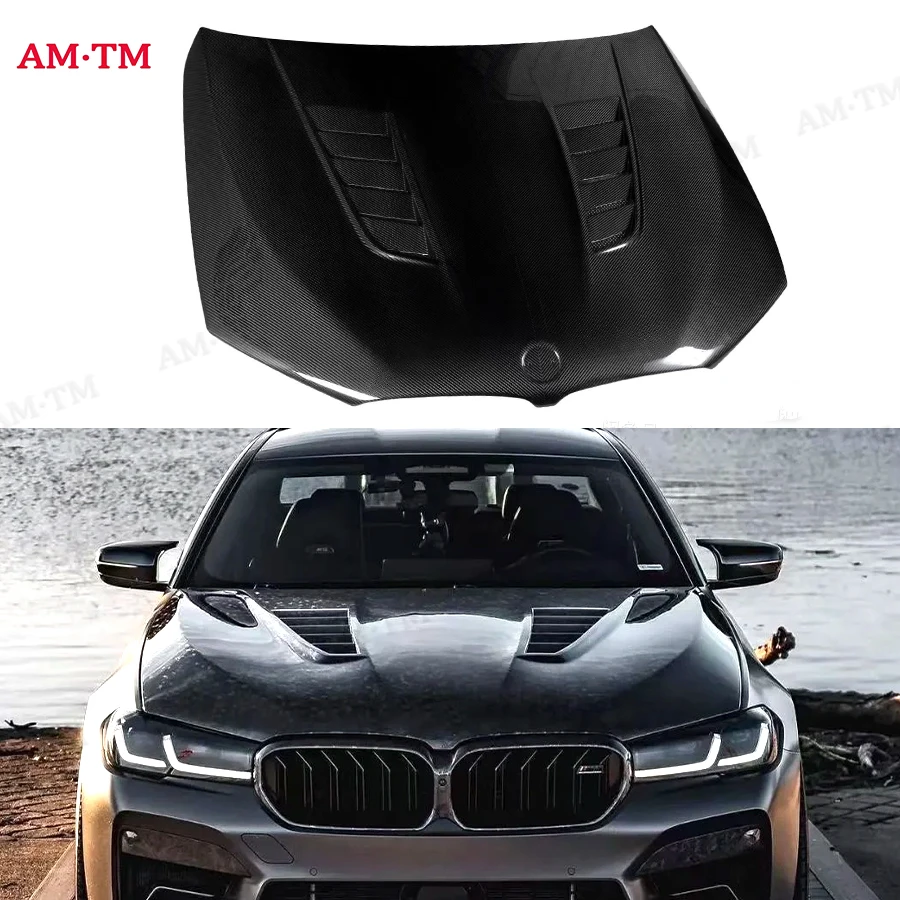 For BMW 5 Series M5 F90 G30 G38 540i Carbon fiber engine Hood cover carbon fiber cover engine cover Replace the installation
For BMW 5 Series M5 F90 G30 G38 540i Carbon fiber engine Hood cover carbon fiber cover engine cover Replace the installation