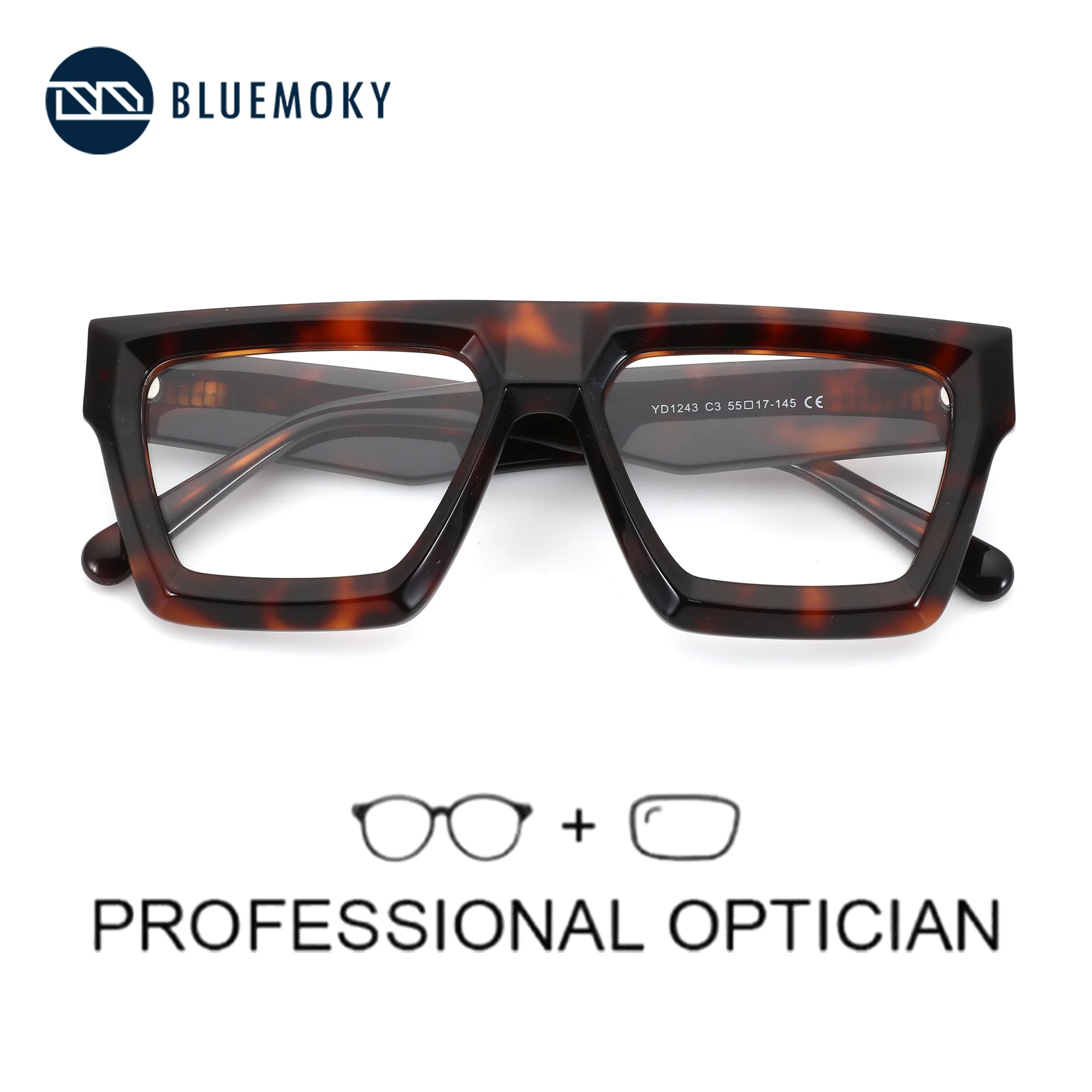 BLUEMOKY M Size Acetate Rectangle Prescription Glasses For Men Anti Blue Light Photochromic Optical Eyeglasses
BLUEMOKY M Size Acetate Rectangle Prescription Glasses For Men Anti Blue Light Photochromic Optical Eyeglasses