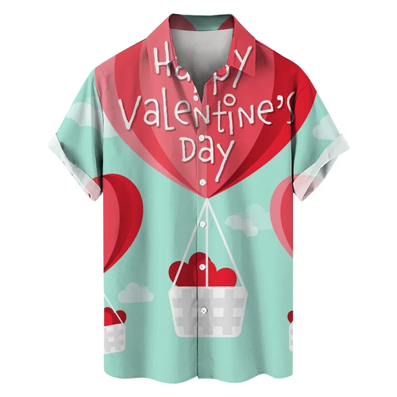 Mens Short Sleeve Tee Shirts 3D Print Love Graphic Valentine's Day Button Down Shirts Summer Casual Beach Top Blouse For Men
Mens Short Sleeve Tee Shirts 3D Print Love Graphic Valentine's Day Button Down Shirts Summer Casual Beach Top Blouse For Men