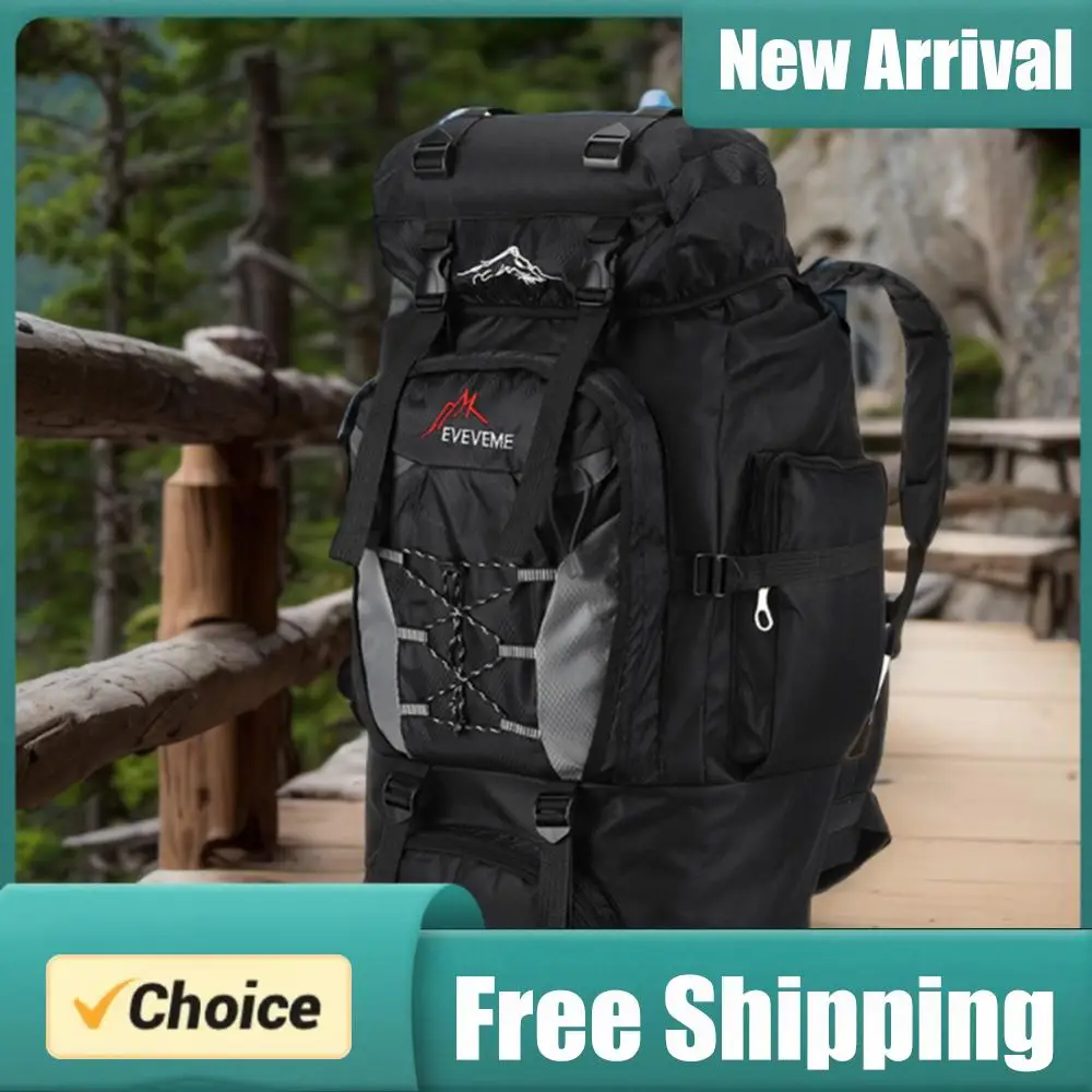 80L Mountaineering Backpack Large Capacity Travel Backpack Adjustable Strap Mountain Climbing Rucksack for Outdoor Sports
80L Mountaineering Backpack Large Capacity Travel Backpack Adjustable Strap Mountain Climbing Rucksack for Outdoor Sports