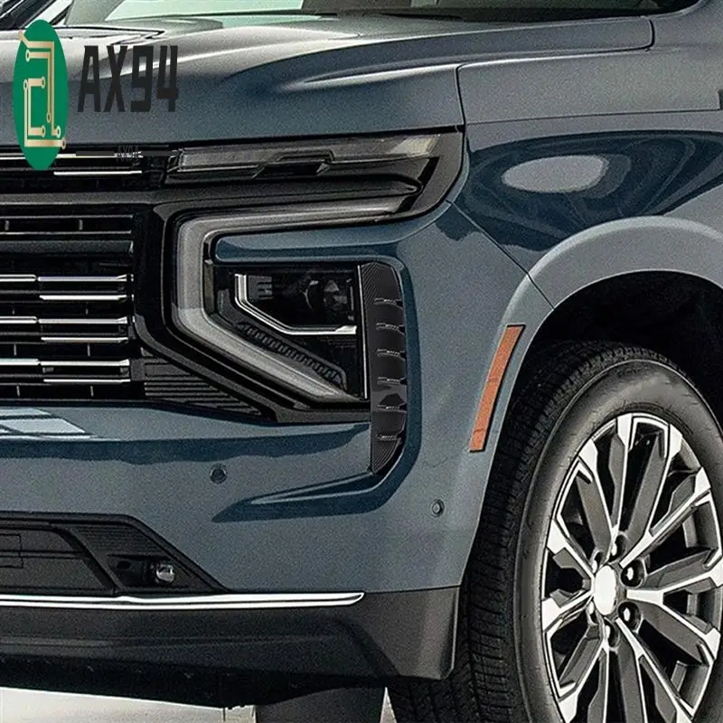 AX94-Front Headlights Grille Vent Trim Cover For Tahoe Suburban 2021-2023 Accessories ABS Carbon Fiber
AX94-Front Headlights Grille Vent Trim Cover For Tahoe Suburban 2021-2023 Accessories ABS Carbon Fiber