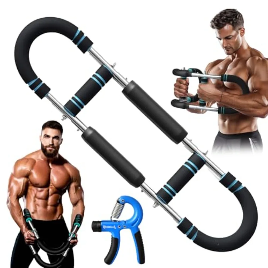 Набор тренажеров для рук Twister Arm Trainer - регулируемое оборудование для тренировки груди и рук с нагрузкой 80-110 фунтов, с тренажером для предплечий, черный цвет.
Набор тренажеров для рук Twister Arm Trainer - регулируемое оборудование для тренировки груди и рук с нагрузкой 80-110 фунтов, с тренажером для предплечий, черный цвет.